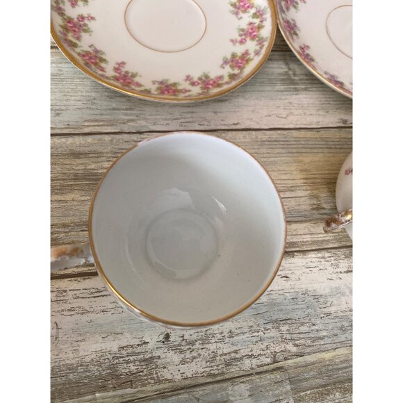 Elite Works Limoges France Bridal Wreath Pink Rose Garland 5-Pc Set REPLACEMENT - Picture 12 of 16